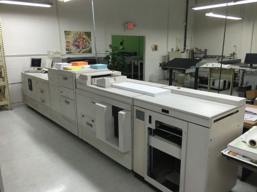 Xerox docutech 6115 with tape binder, bypass transport, interposer for sale