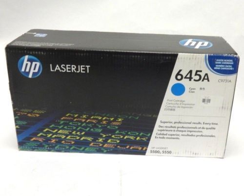 Genuine hewlett-packard hp c9731a cyan toner cartridge 5500/5550 - new for sale