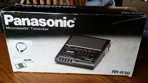 Panasonic microcassette transcriber rr-930 recorder dictation gently used for sale