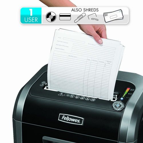 NEW FELLOWES POWERSHRED JAM PROOF PAPER DISK CARD CROSS CUT SHREDDER HI CAPACITY