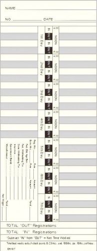 Time card acroprint 150 bi-weekly double sided timecard ch107-2 box of 1000 for sale