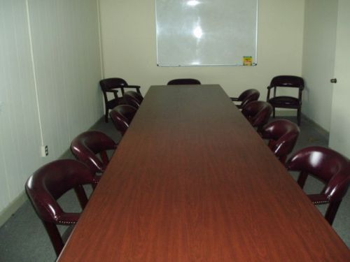 20FT LONG CONFERENCE TABLE in CHERRY COLOR LAMINATE, LOCAL PICKUP ONLY