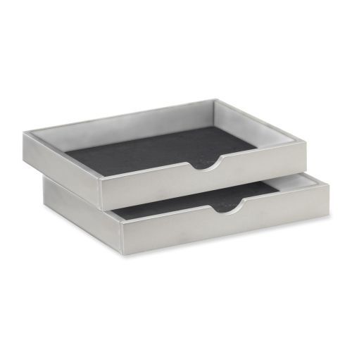 MLNNHTR63SLV Letter Tray,for Hutch,15&#034;x12-3/4&#034;x2-1/4&#034;,SR