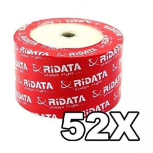 600 ritek ridata 52x cd-r 80min 700mb white inkjet hub printable for sale