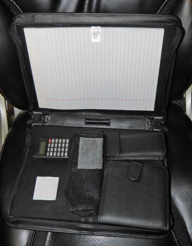 Gemline 2587 black padfolio portfolio includes organizers for sale