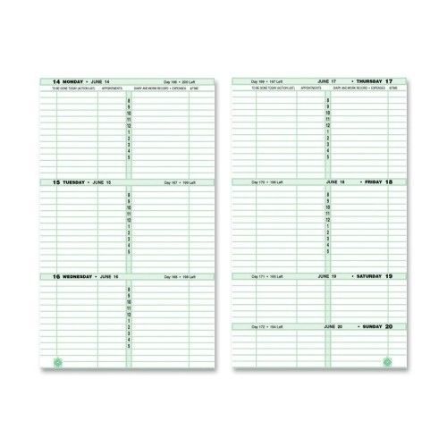 2-Page-Per-Week Original Filler Set, 2PPW, Desk Size, 5-1/2&#034;x8-1/2&#034;, 2013