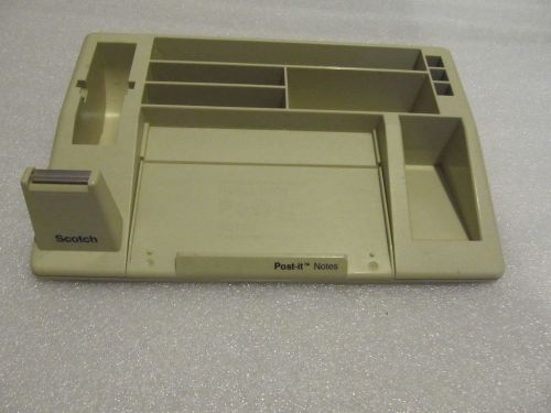 POST-IT NOTES C-61 Holder Office Dorm school DESK ORGANIZER Beige Accessory Rack