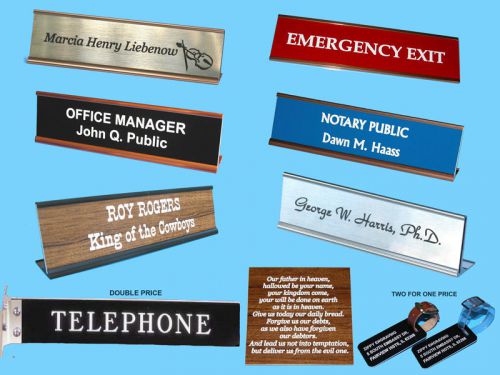 Custom Desk/Door Name-Plate Sign,Engraving/Engraved