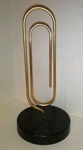 Vintage Giant Paper Clip, desk note holder