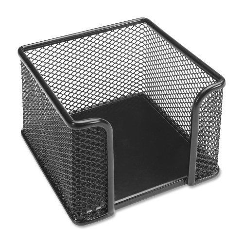 Lorell Mesh Memo Holder - Steel - 1 Each - Black (LLR84156)