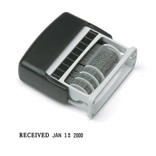 Consolidated Stamp 011090 2000 Plus Micro Message Dater, Self-inking