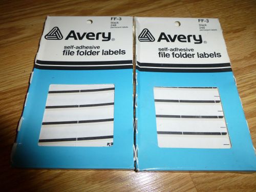Avery Self Adhesive File Folder Labels (lot of 2)