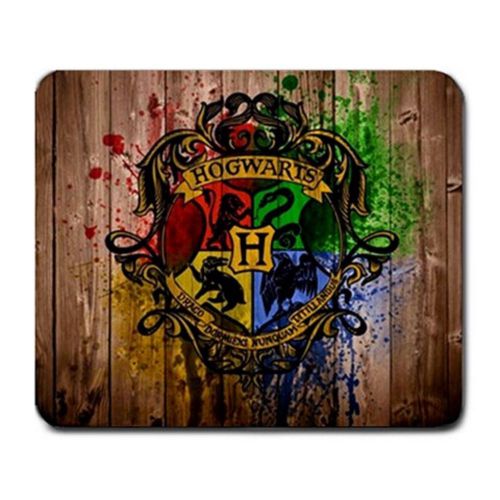 Hogwarts Logo Wood Harry Potter Large Mousepad Free Shipping