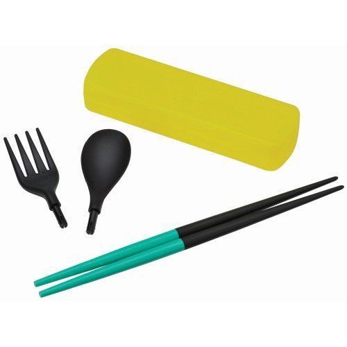 reina MY CUTLERY MOSAIC Portable Compacy Cutlery Chopsticks Set YELLOW New Japan