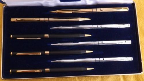 Lot of 8 zippo ballpoint pens and pencil set in display box for sale