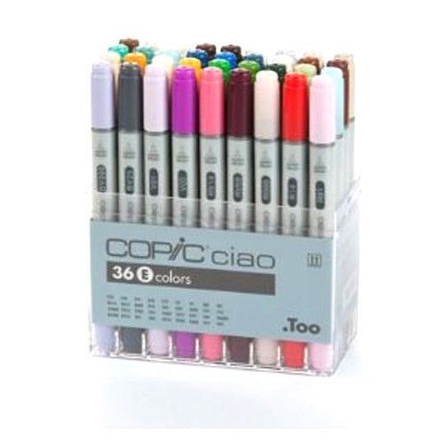 Pens / Too Copic sketch 36 colors set &lt;E&gt;Illustrations art work Brand New Japan