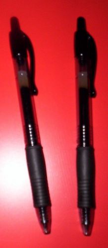 Pilot G2 SMOOTH WRITING GEL INK PEN(S)~WRITES 2X LONGER~SET OF 2 BLACK PENS