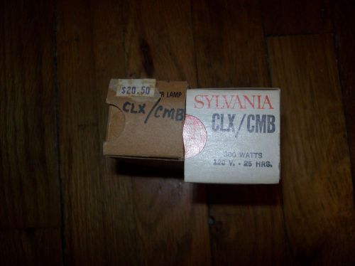 2 nos projector bulb/lamp clx/cmb 120 volt 300 watt 25 hours filmstrip slide for sale