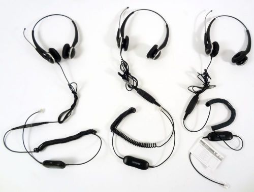 LOT 3 GN NETCOM GN 2115 ST DUO Dual-Ear WIRED HEADSET w/ GN1200 SMART CORD