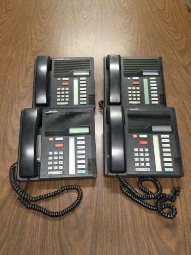 Lot of 4 Nortel Meridian M7208 Black Phone NT8B30