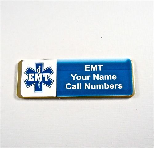 Star of life/emt personalized magnetic id name badge,custom nurse,doctor,er,rn for sale