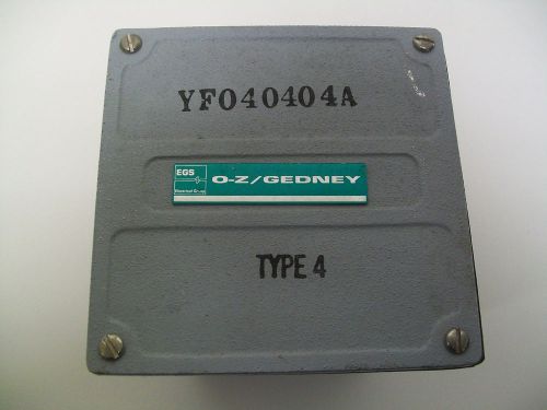 O-Z / Gedney YF040404A Enclosure Type 4 New