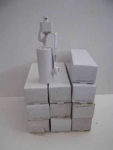 10 White Track Light Fixtures Model # CR-190-WW