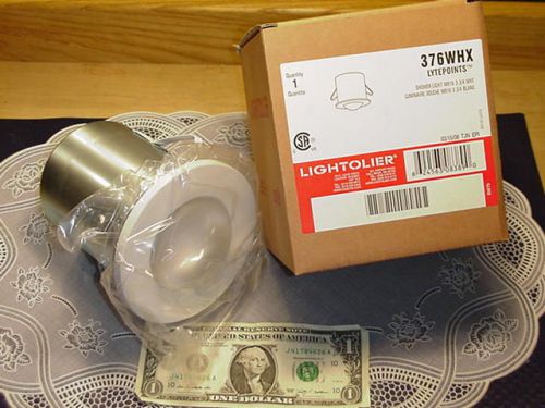 LightOlier 376WHX Shower Light for Wet Locations 3 3/4 Inch White NEW IN BOX!