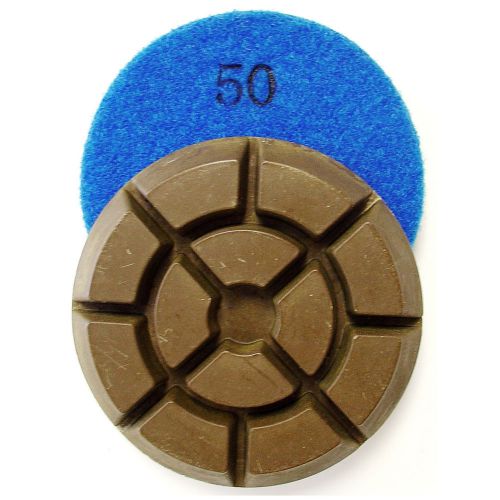 Combo: 3” Premium Dry Concrete Diamond Polishing Pad (50, 100, 200, 400 grits)