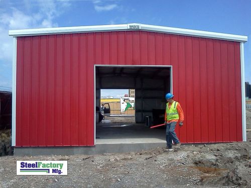 Steel factory mfg prefab 30x30x12 i-beam garage building kit new materials for sale