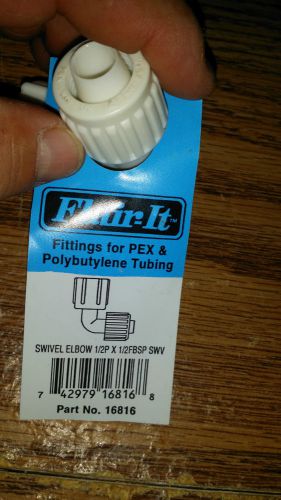 Lot of 3 (three) flair it part # 16816 swivel elbow 1/2 p x 1/2 fbsp swv for sale