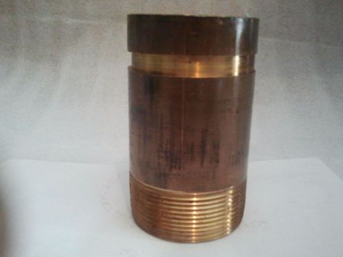 2&#034; x 4&#034; brass nipple schedule 40 groove x mipt for sale