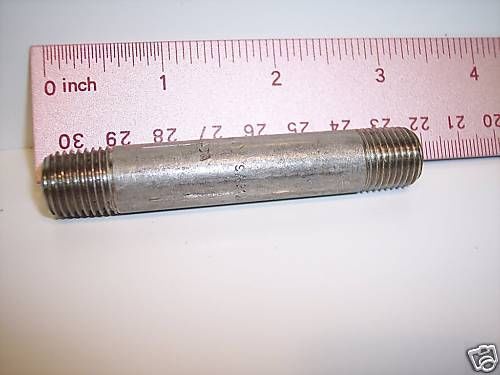 1/4&#034; x 3&#034;   Stainless Steel Pipe Nipple