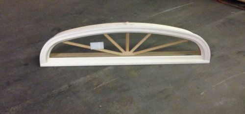 Half Elliptical Primed Pine Window