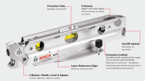 New in package. Free Shipping, Bosch Torpedo 3-Point 100&#039; Alignment Laser Level
