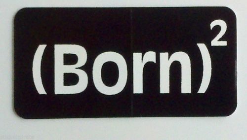 3 - Born 2 Again Saved Christian Jesus Hard Hat Tool Box Helmet Sticker