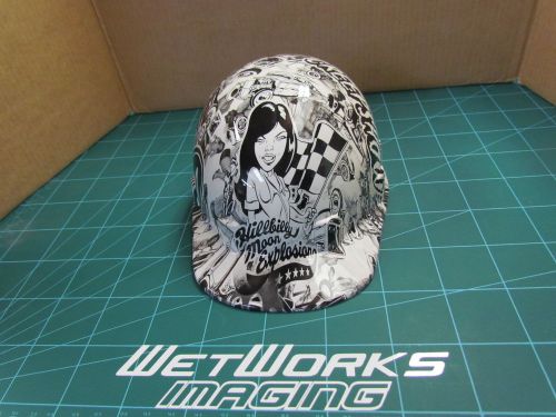 custom hydro dipped hard hats, new design looks killer!!!! rockabilly, rat rod