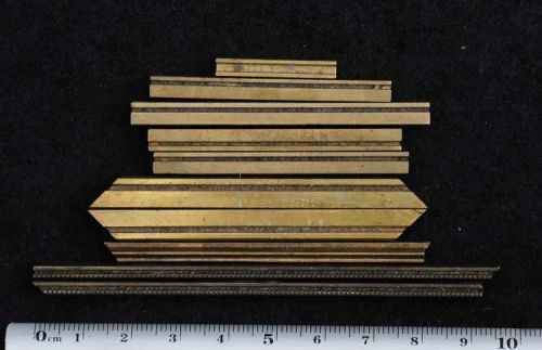 10 x lines frame bookbinding Brass Type Letterpress hot stamp hotfoil embossing