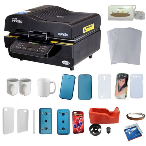 3D Vacuum Sublimation Transfer 3D iPhone Case Sumsung Cover Transfer Paper Kit