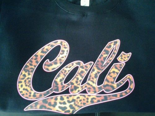 CALI / CALIFORNIA REPUBLIC Pink &amp; Cheetah 3 PK - PLASTISOL HEAT PRESS TRANSFERS