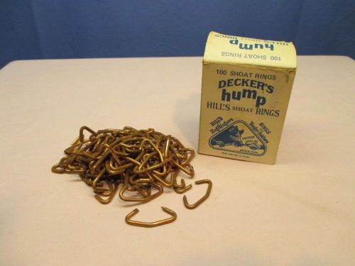 Hog / Pig Nose Rings, Deckers hump, Hills Shoat Rings, Vintage with Original Box