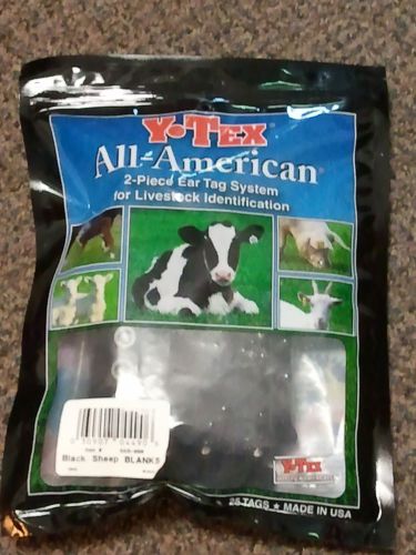 YTEX 2 pc Ear Tag System SheepStar GoatStar White Blank Livestock Identifiaction