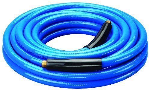 Amflo 554-25a blue 300 psi premium pvc air hose 3/8&#034; x 25 with 1/4&#034; mnpt end fit for sale