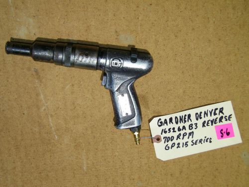 GARDNER DENVER HEX PISTOL SCREWDRIVER/NUTRUNNER-16526AB3 700 RPM -USED REVERSE