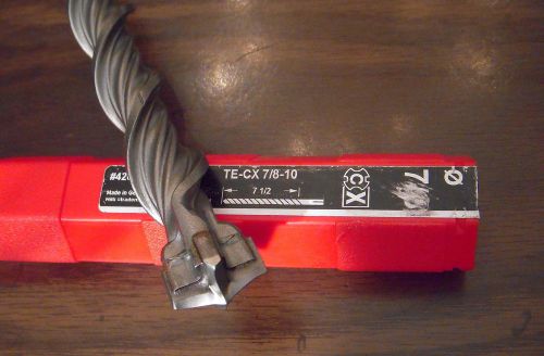 New Hilti TE-CX Hammer Drill Bit 7/8 X 11&#034;  #426829 SDS+ Shank