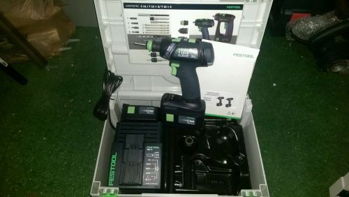 New Festool  T 12 + 3 Li 3.0 Cordless Drill  l-ion plus with long sleeve shirt