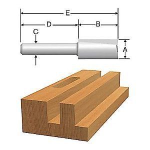 BOSCH 85104 ROUTER BIT 3/4 STRAIGHT FREE SHIP USA TWO FLUTES HS STEEL