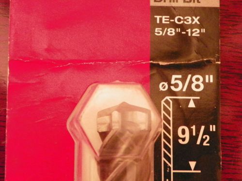 New hilti te-c3x 5/8&#034; x 12&#034; concrete drill bit  #03460185 for sale