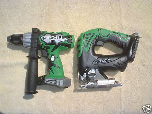 NEW HITACHI 18V DV18DL HAMMER DRILL,CJ18DL JIG SAW 18 VOLT HAMMERDRILL CORDLESS