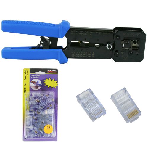 Platinum Tools 100054 EZ-RJPRO HD Crimp Tool, Jar EZ-RJ45 Cat5/5e 50 Connectors